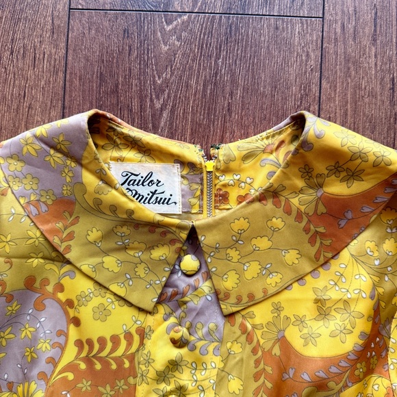 Vintage 60s Floral Women's Dress - Picture 5 of 10